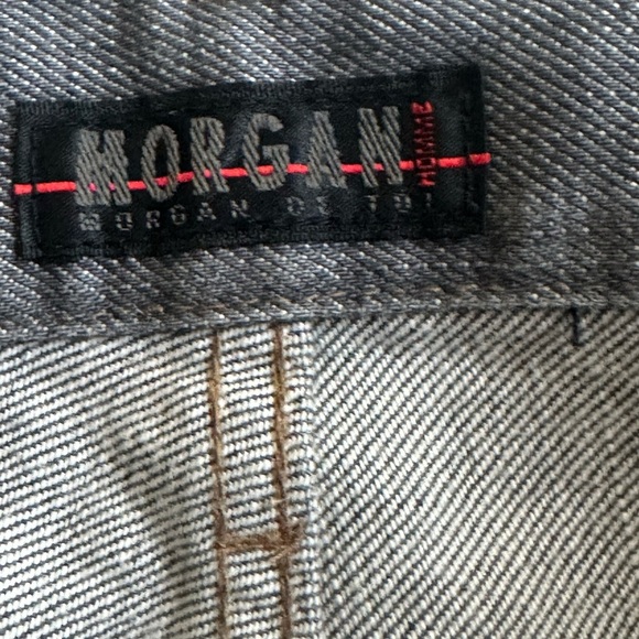 Morgan Homme 1990’s Gray Denim With Buckles On Legs Size Small (30 Waist) EUC! - Picture 12 of 14